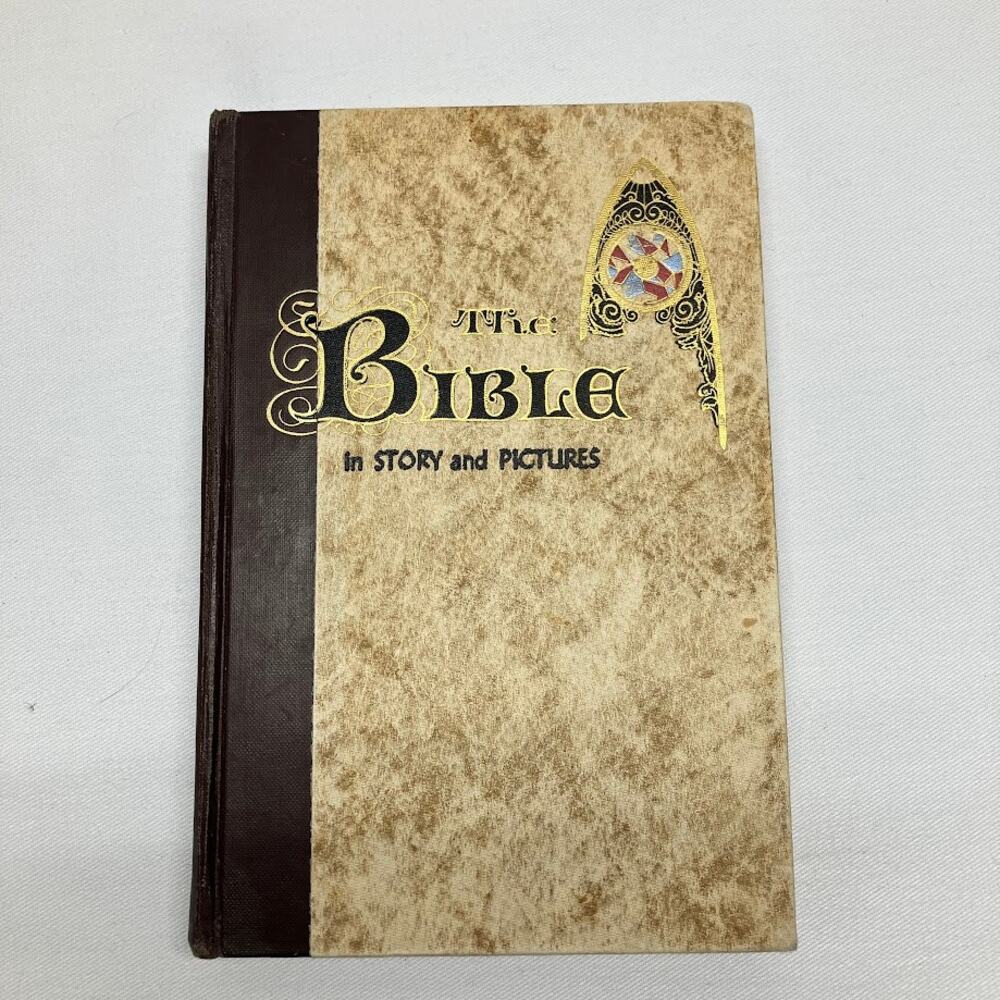 Vintage 1956 The Bible in Story and Pictures Hardcover